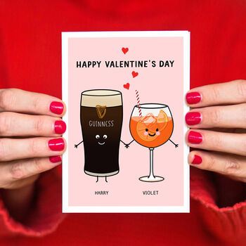 Personalised Drinks Valentine's Card, 2 of 11