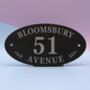 Personalised Slate Oval House Sign, thumbnail 2 of 3