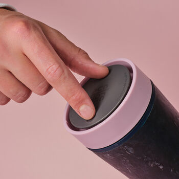 Circular And Co Coffee Cup Made From Fabric 8oz Dusk Pink, 6 of 6