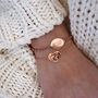 'Be True To Yourself' Engraved Disc Bracelet, thumbnail 4 of 5