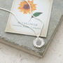 Sunflower Solid Or Gold Vermeil Silver Charm, thumbnail 8 of 10