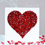 Valentine's Butterfly Red Love Heart Butterflies Card, thumbnail 1 of 12