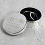 Personalised Mr And Mrs Ring Box, thumbnail 2 of 2
