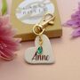 Personalised March Birthstone Key Ring, thumbnail 1 of 5