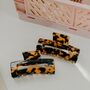 Paola Hair Claw Tortoiseshell, Pink And White Marble, thumbnail 6 of 7