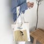 Woman Canvas White Tote Bag, thumbnail 5 of 7