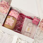 Personalised Highball Glass Pink Pamper Gift Box Hamper, thumbnail 1 of 8