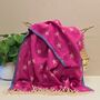 Stars Blanket Scarf In Hot Pink, thumbnail 1 of 3