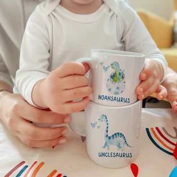 Personalised Family Mug Mummy Daddy Or Uncle And Baby, 3 of 3