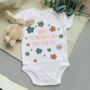 Flower Power First Mother's Day Baby Vest, thumbnail 1 of 2