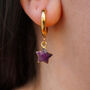 Amethyst February Birthstone Earrings, thumbnail 2 of 10