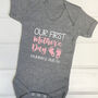 Personalised Our First Mother's Day Babygrow, thumbnail 2 of 7