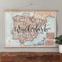 Personalised Map Of Spain And Portugal, thumbnail 1 of 10