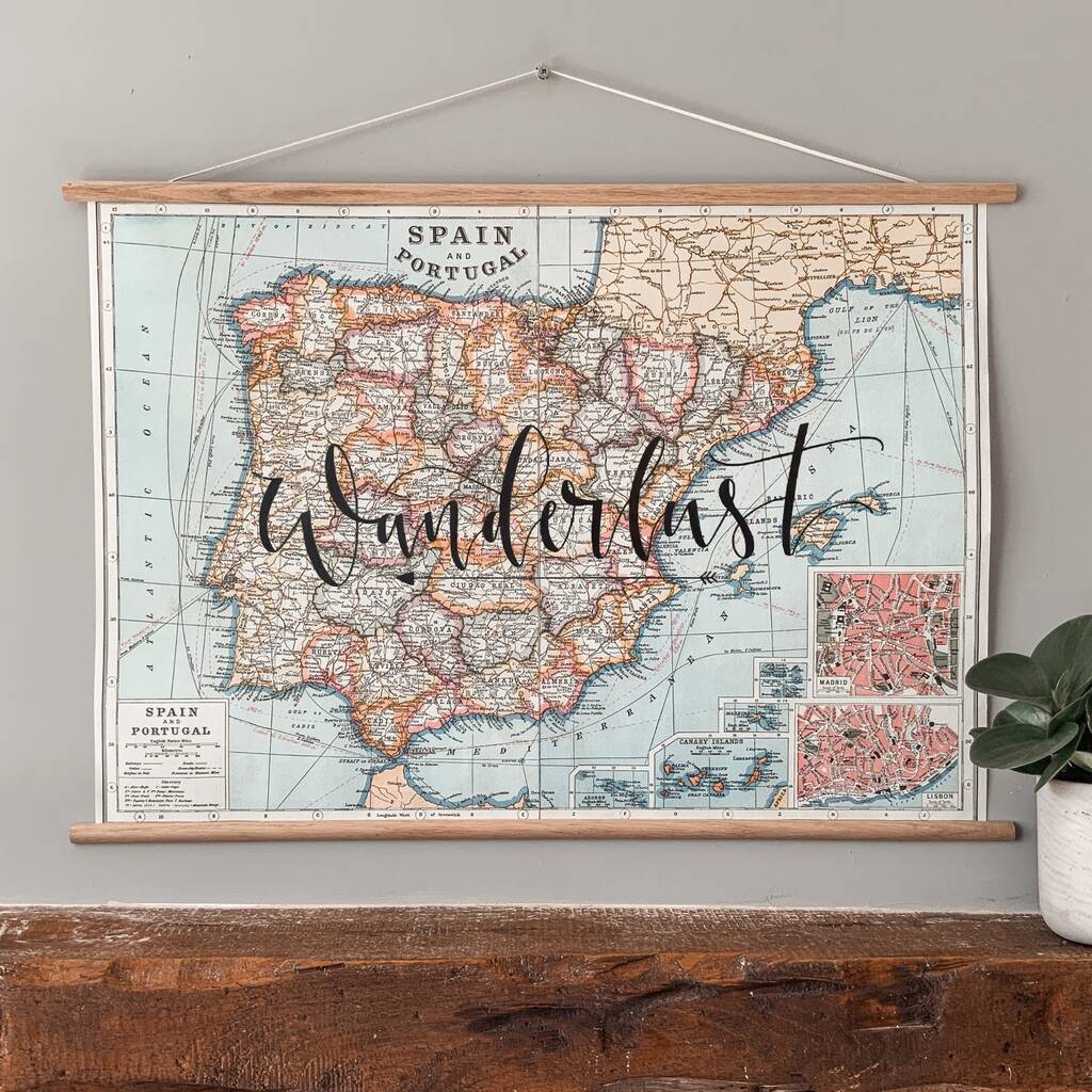 Personalised Map Of Spain And Portugal, 1 of 10