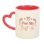 For My Best Tea Mug With Heart Handle, thumbnail 2 of 2