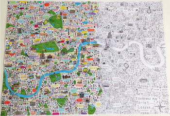 Colour Your Own Map Of London, 3 of 5