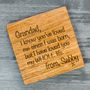 Personalised Letter To Daddy Or Grandad Coaster, thumbnail 4 of 6