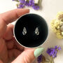 Sterling Silver Butterfly Wings Studs In A Gift Tin, thumbnail 1 of 9