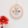Inspirational Quote Rainbow Wall Art 'When It Rains', thumbnail 1 of 2