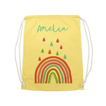 Personalised Children's Rainbow Pe Kit Bag, 11 of 12