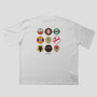 Nottingham Forest Football Beer Mats Oversized T Shirt, thumbnail 2 of 10