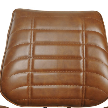 Corrine Vegan Leather Chair Tan Or Brown Set Of Two, 6 of 7