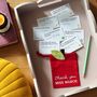 Personalised Apple 'Thank You Teacher' Cards Gift Bag, thumbnail 1 of 8