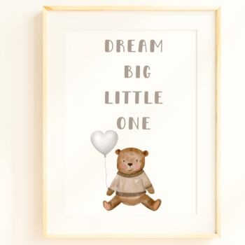 Neutral Baby Bear Gift Set With Personalised Card, 6 of 7