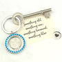 Something Old, New, Borrowed, Blue Bridal Sixpence Keyring, thumbnail 5 of 12