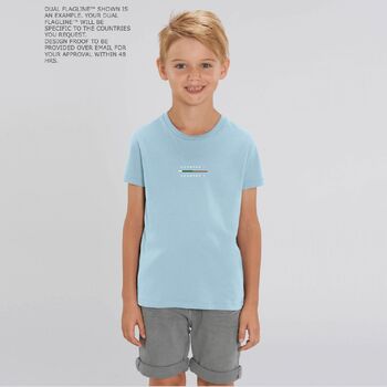 Dual Flag 100% Organic Cotton Kid’s T Shirt, 6 of 7