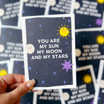 Romantic Anniversary Love Card 'You Are My Sun', 4 of 4