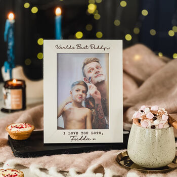 Personalised Worlds Best Daddy Picture Frame Photo Gift, 4 of 8