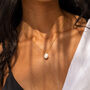 Baroque Pearl Pendant Necklace 18ct Gold Plated, thumbnail 1 of 4