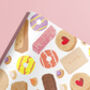 Nostalgic Biscuits Wrapping Paper Gift Wrap, thumbnail 3 of 5