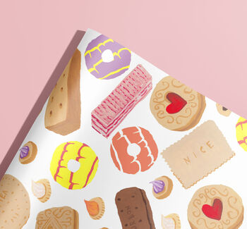 Nostalgic Biscuits Wrapping Paper Gift Wrap, 3 of 5