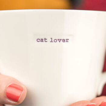 Cat Lover Porcelain Mug, 3 of 6
