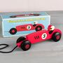 Vintage Racer Wooden Pull Toy, thumbnail 1 of 3