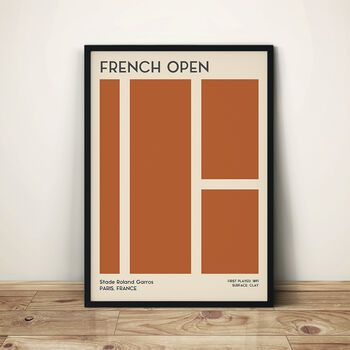French Open Grand Slam Tennis Print, 2 of 4