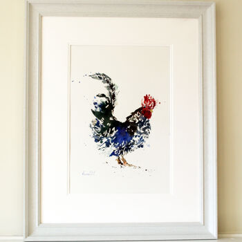 Chicken Painting, Blue Hen, 2 of 3