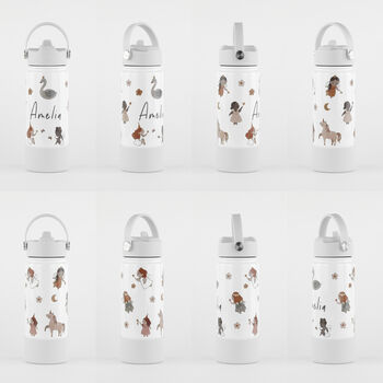 Personalised Insulated Fairies Bottle School Travel, 2 of 3