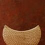 Crescent Travertine Textured Sculpture, thumbnail 3 of 4