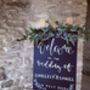 Personalised Chalkboard Wedding Welcome Sign, thumbnail 4 of 5