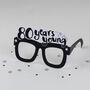80th Birthday Card Glasses For Him Or Her, thumbnail 2 of 2