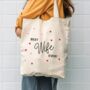 Scattered Heart Best Wife Ever Tote Bag, thumbnail 1 of 2