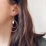 Small Asymmetrical Wire Earrings, thumbnail 2 of 7