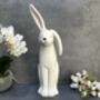 Large 43cm White Porcelain Floppy Ear Bunny Rabbit Gift, thumbnail 1 of 12