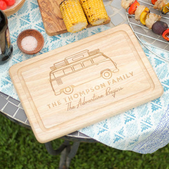 Personalised Campervan Chopping Board Travel Gift Home, 2 of 5