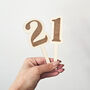 Digit Number Birthday Cake Topper, thumbnail 2 of 4