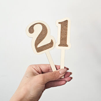 Digit Number Birthday Cake Topper, 2 of 4