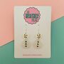 Snowmen Glitter Christmas Earrings, thumbnail 5 of 5